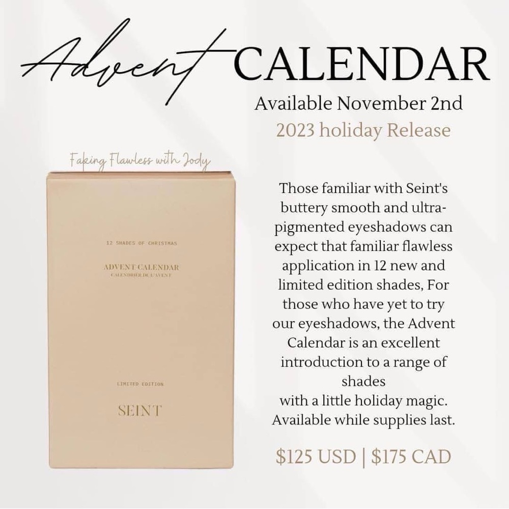 Seint Advent Calendar UNOPENED